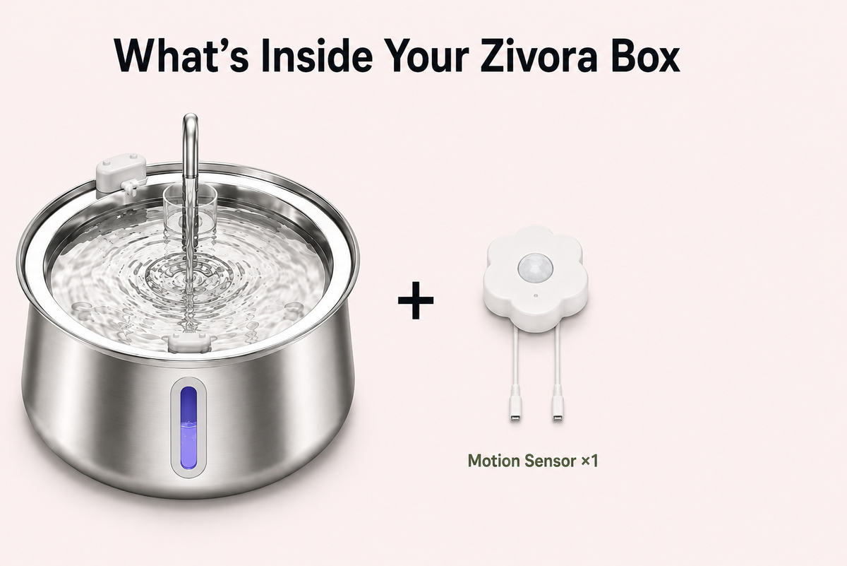 Zivora AquaPurr™ 4L Cat Fountain
