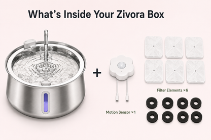Zivora AquaPurr™ 4L Cat Fountain